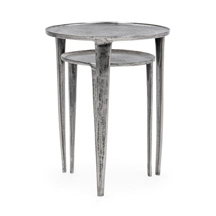 Elinor - Nesting Accent Tables (Set of 2) - Pearl Silver