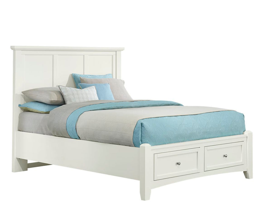 Bonanza - Full Mansion Bed With Storage Footboard - White