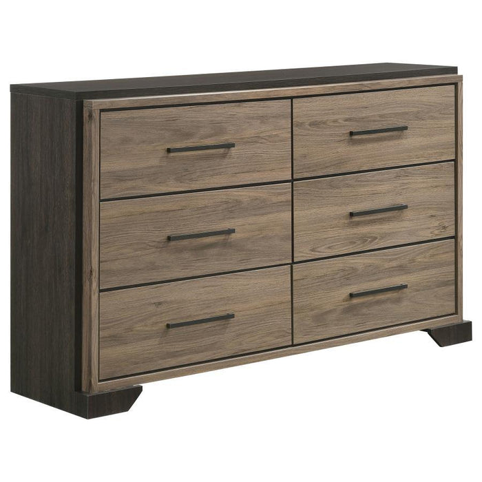 Baker - 6-Drawer Dresser - Light Taupe