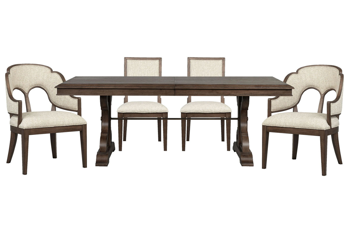 Jubilee - Extendable Trestle Dining Table Set