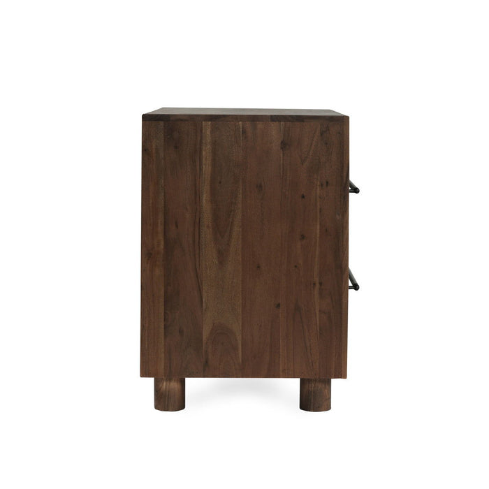 Jaxon - 2 Drawer Nightstand - Cocoa Brown