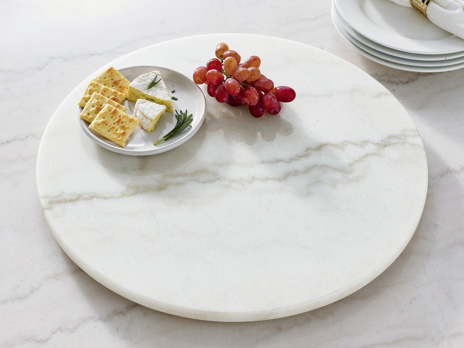 Arken - White Marble Lazy Susan - White