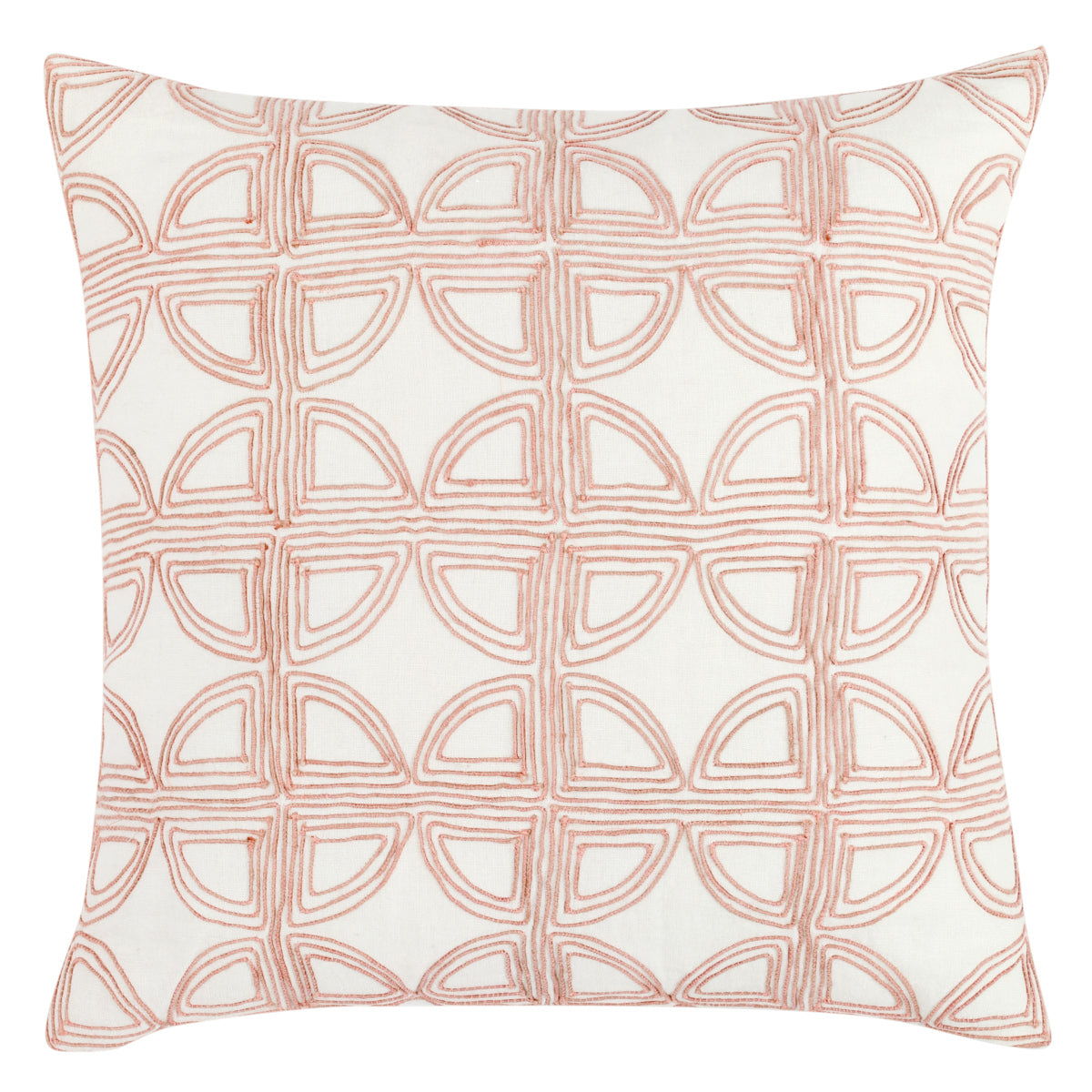 Villa Classics - Elea 22" x 22" Pillow - Ivory / Blush