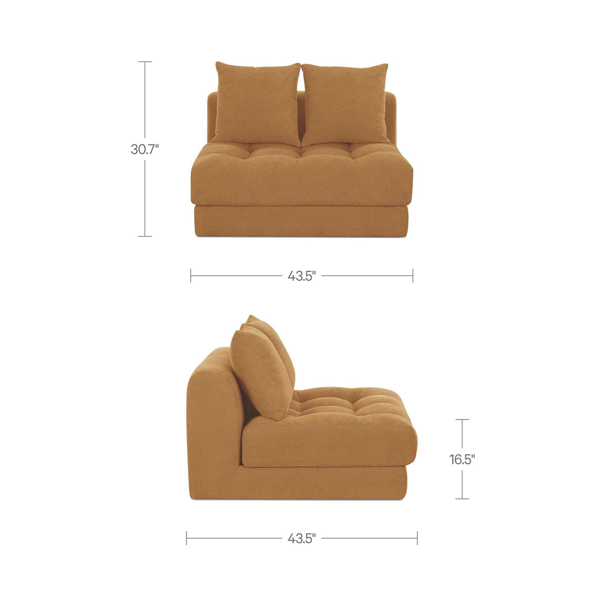 Davie - Slipper Chair - Golden Yellow