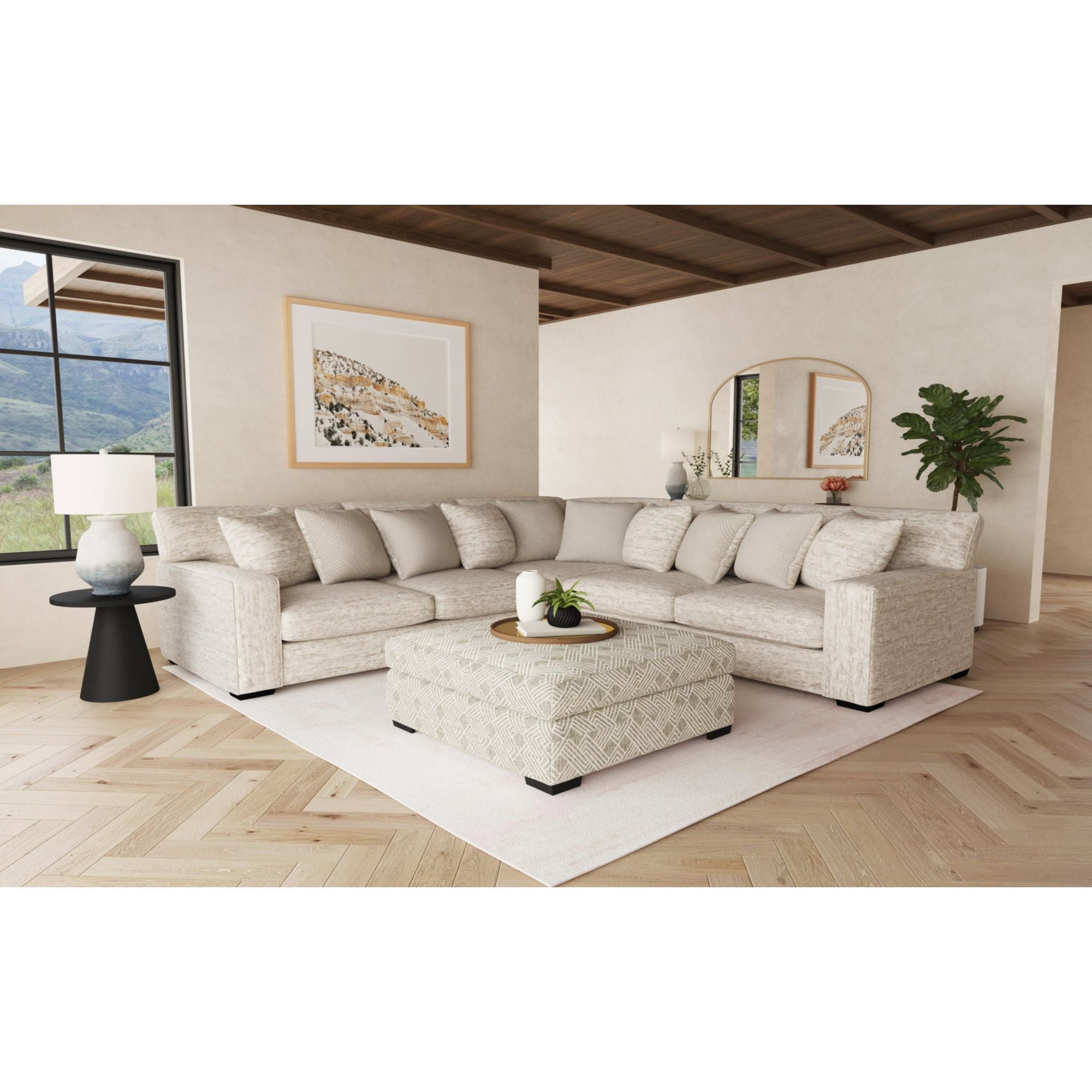 Tully - Ottoman - Modular Porcelain