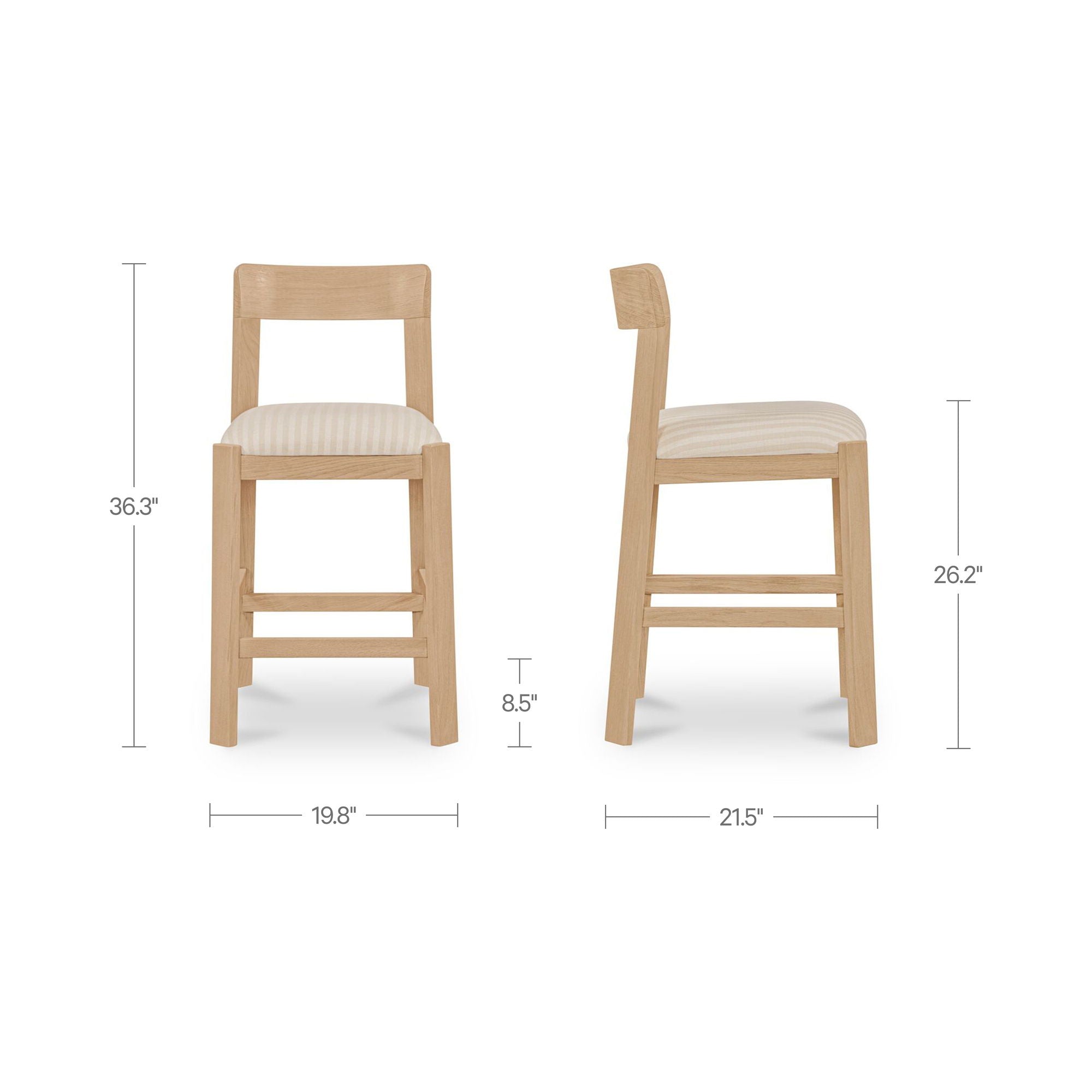 Oli - Counter Stool Stripe - Multicolor