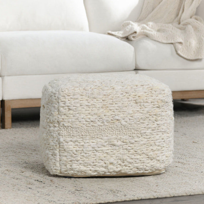 Poufs - Sinclair Pouf - Ivory