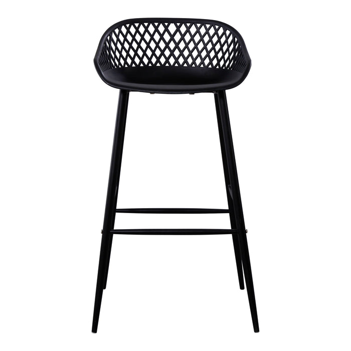 Piazza - Outdoor Barstool (Set of 2) - Black