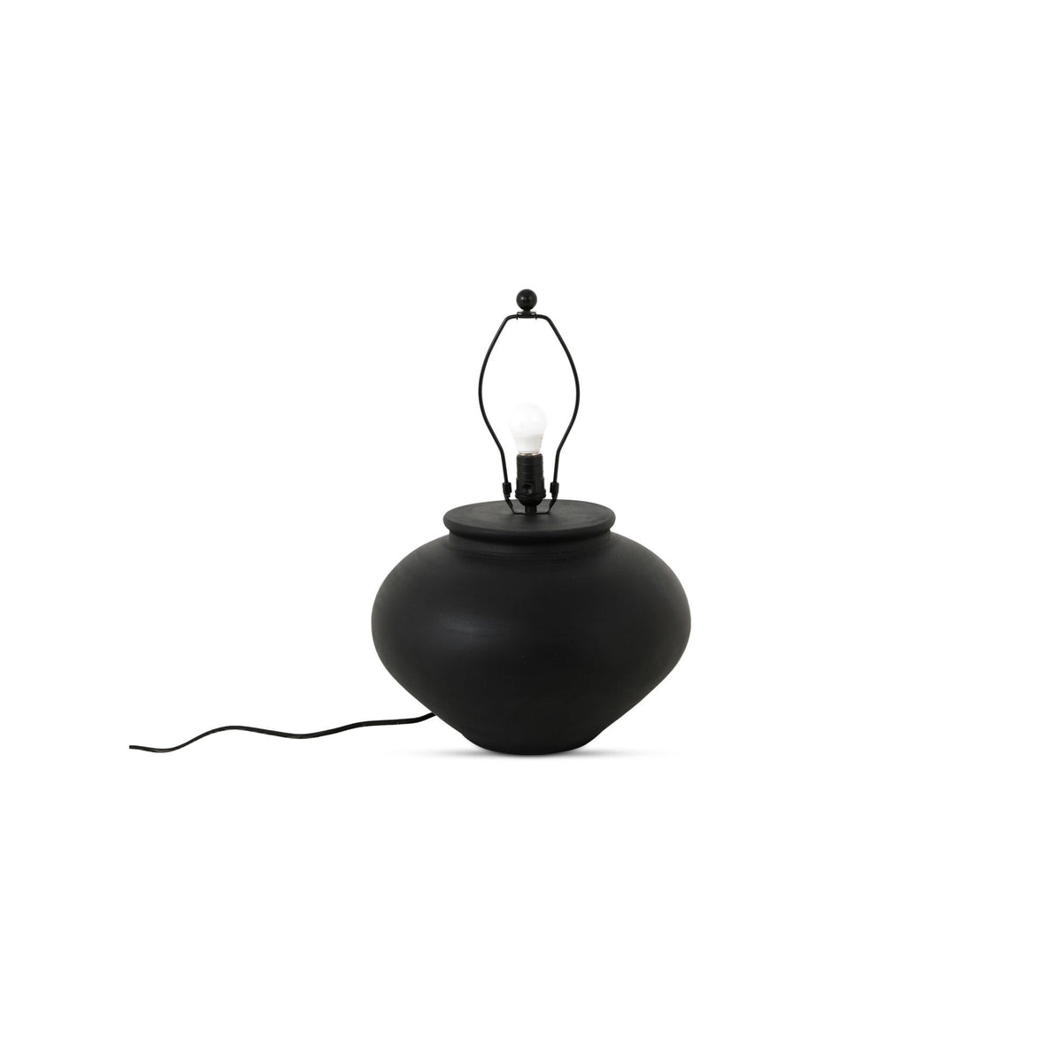 Olia - Table Lamp - Dark Brown / White