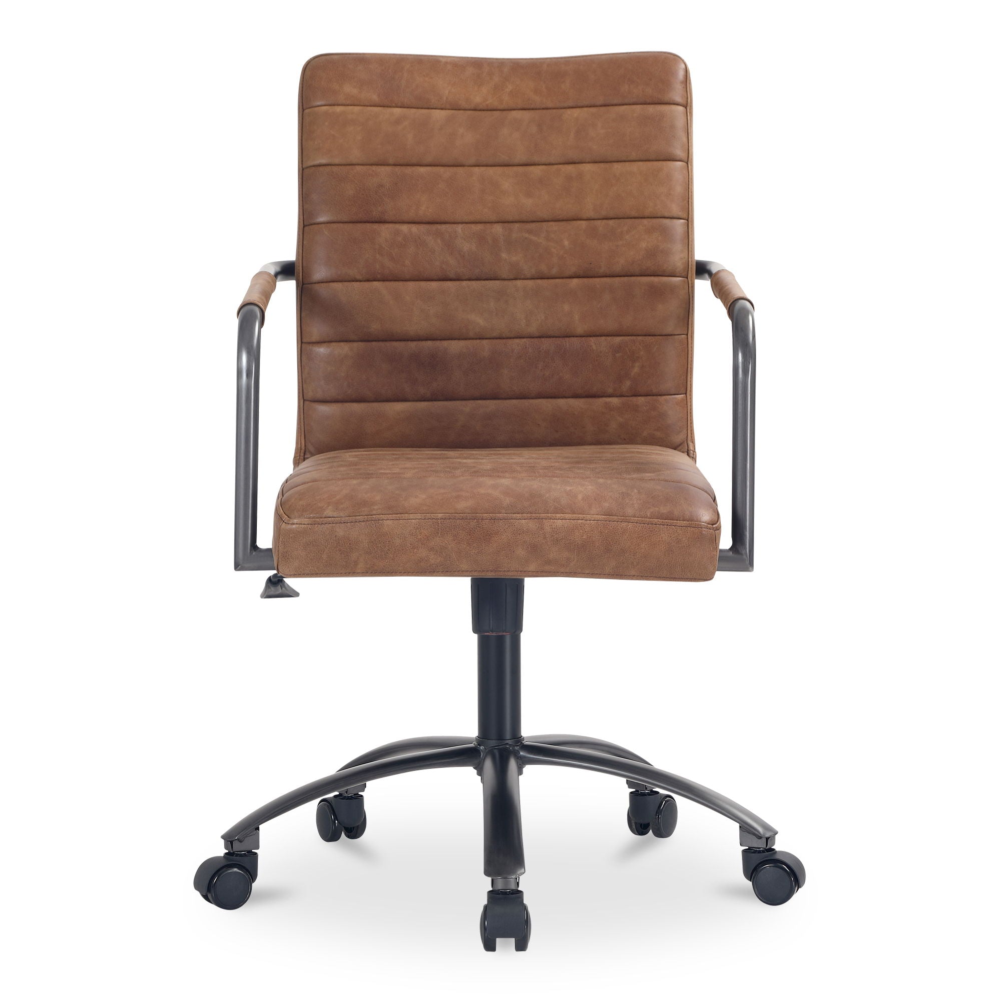 Roy - Open Road Leather Office Chair - Brown