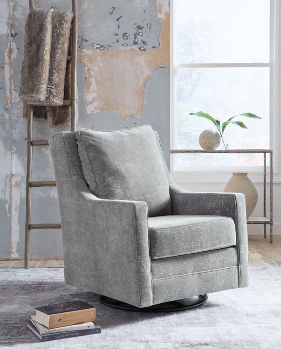 Kambria - Swivel Glider Accent Chair - Ash
