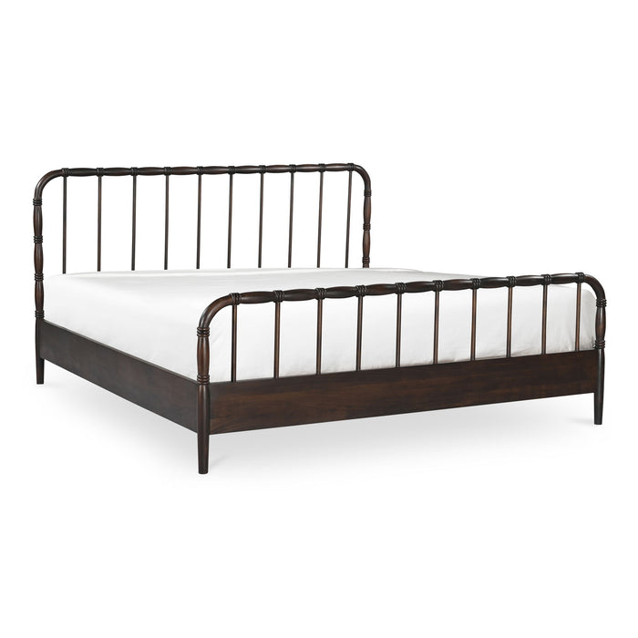 Vivian - Queen Bed - Dark Brown