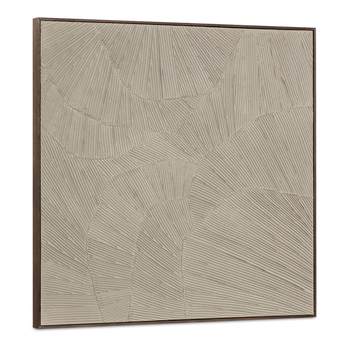 Flutter - Framed Painting - Cool Beige