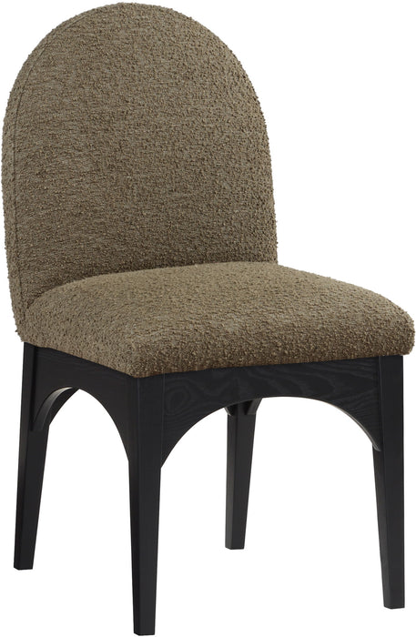 Waldorf - Boucle Dining Side Chair With Black Legs
