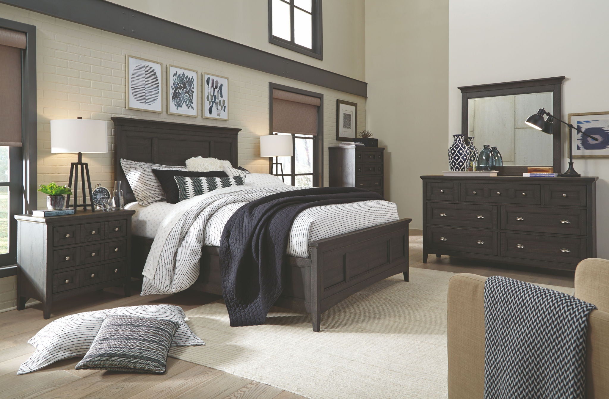 Westley Falls - Drawer Nightstand - Graphite