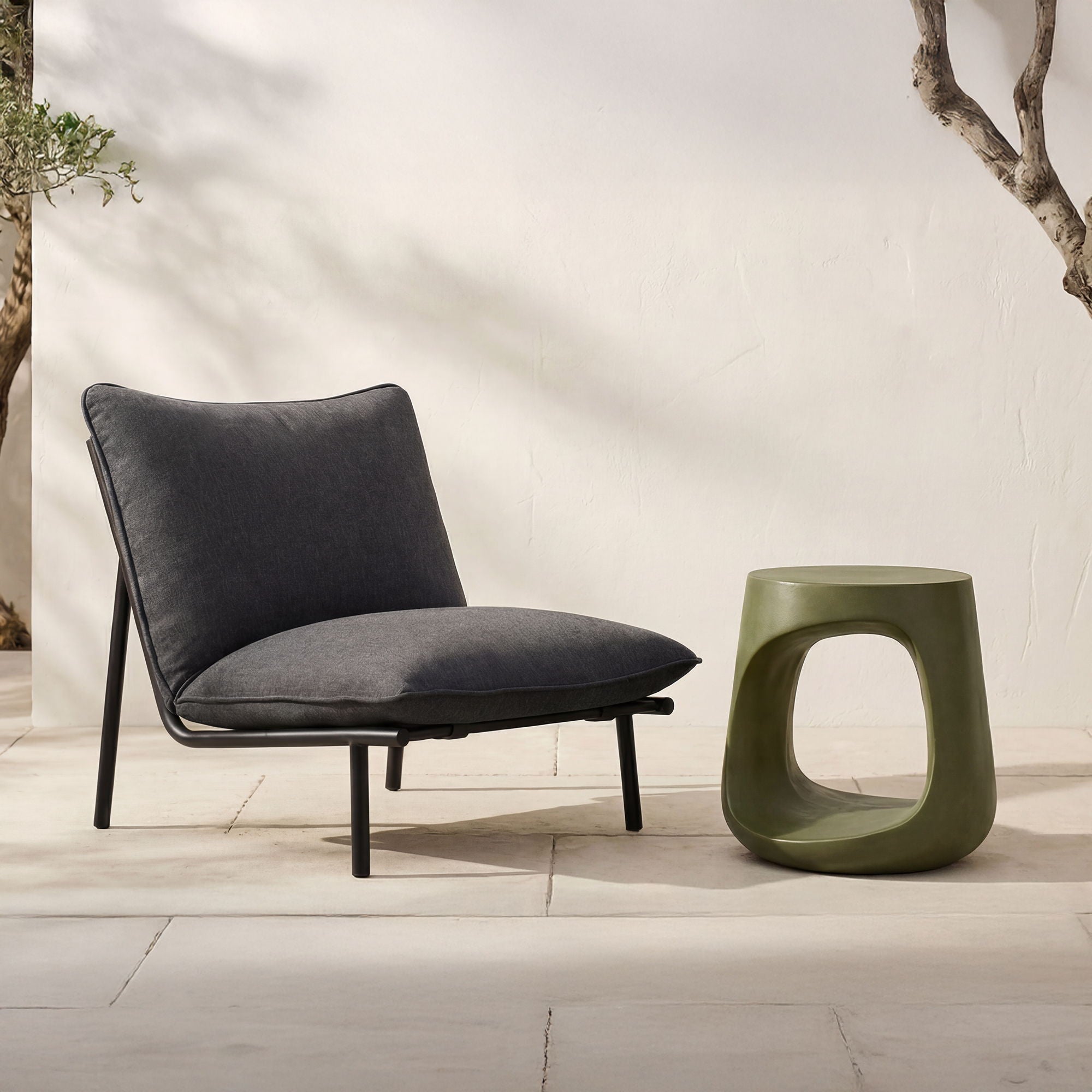 Rothko - Outdoor Stool - Dark Green