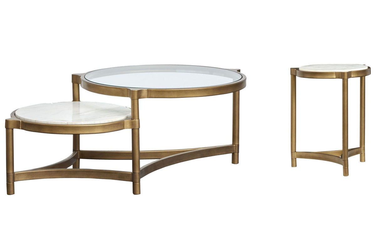Cassidy - Shaped Cocktail Table Set