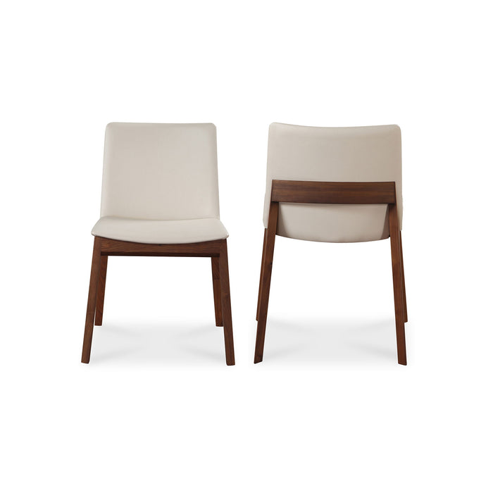 Deco - PVC Dining Chair (Set of 2) - Cream White