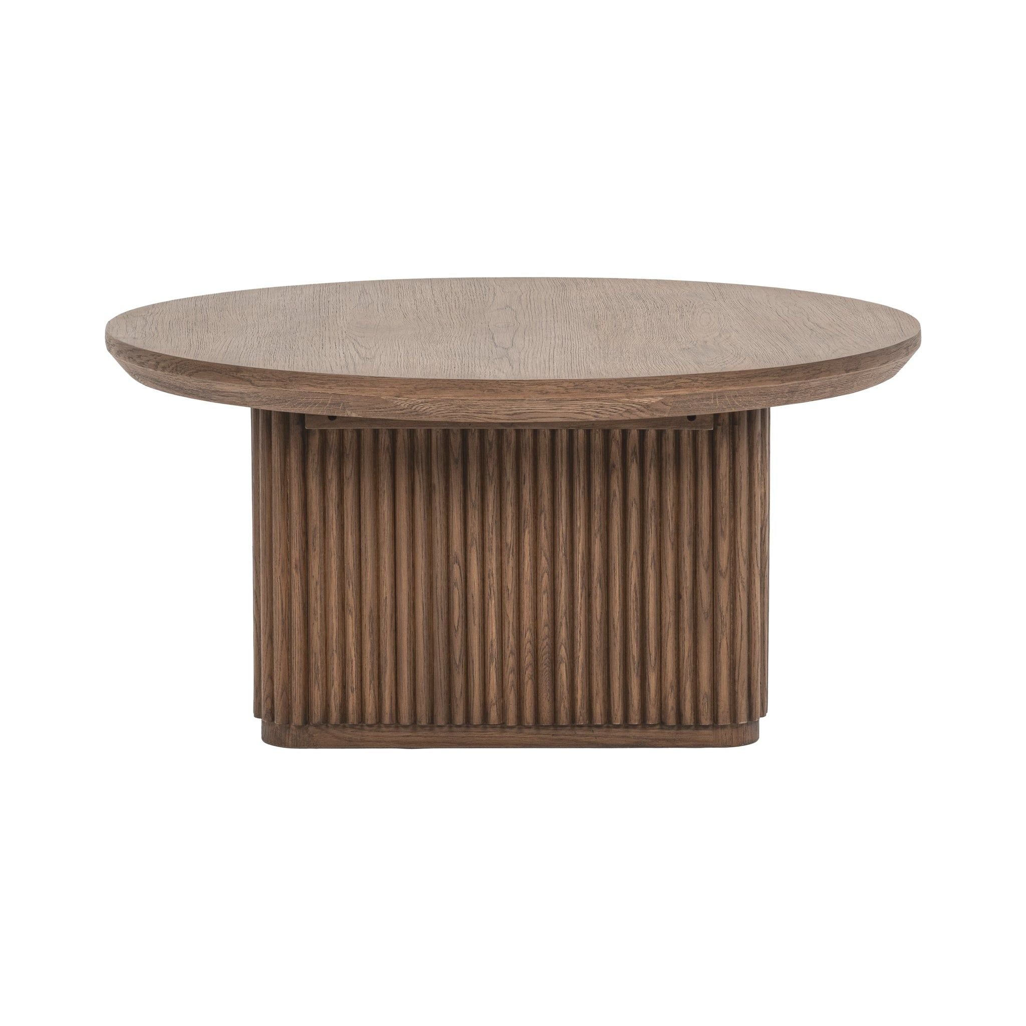 Vander - Solid Wood Round Coffee Table