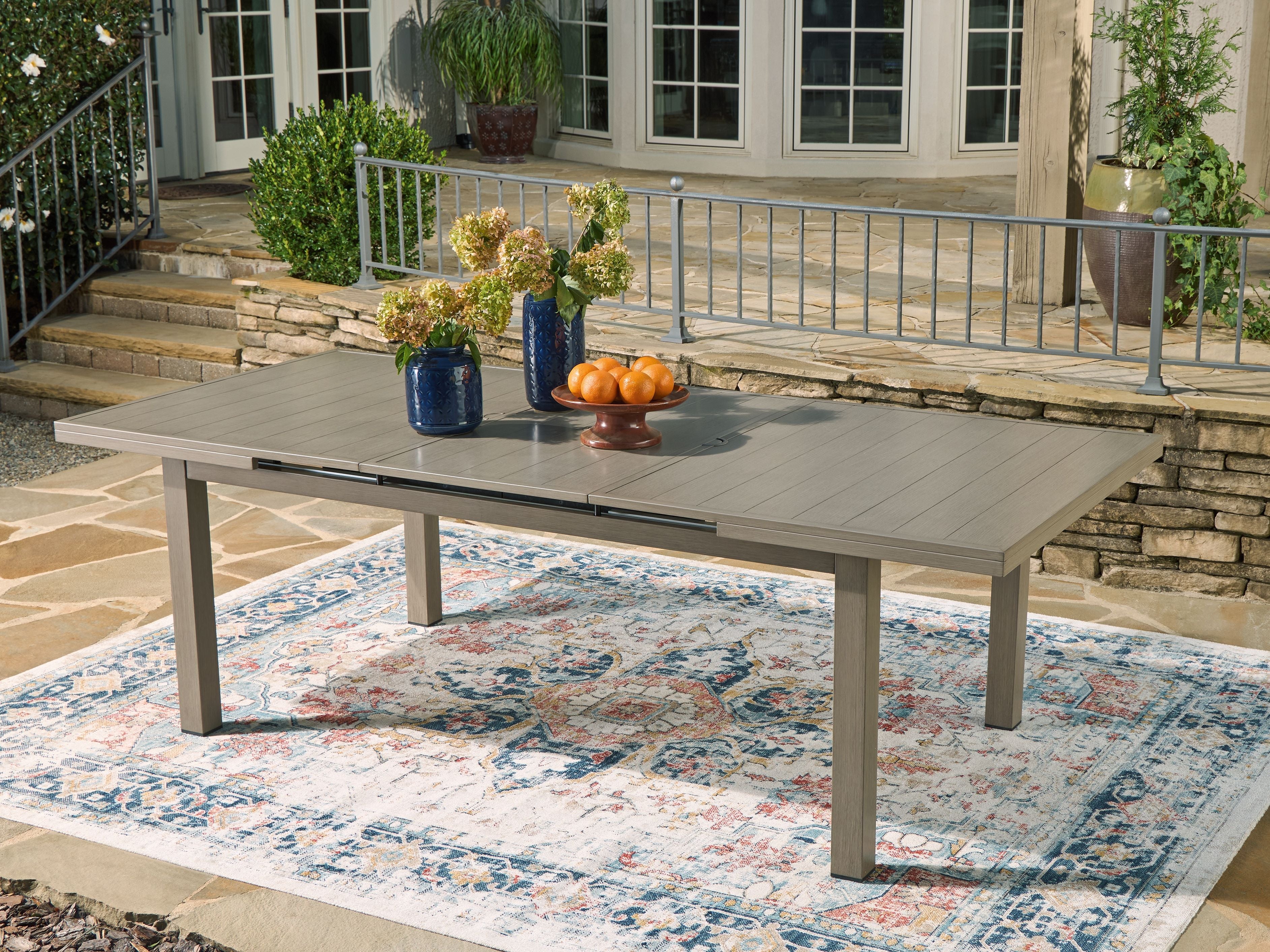 Beach Front - RECT Dining Room EXT Table - Beige