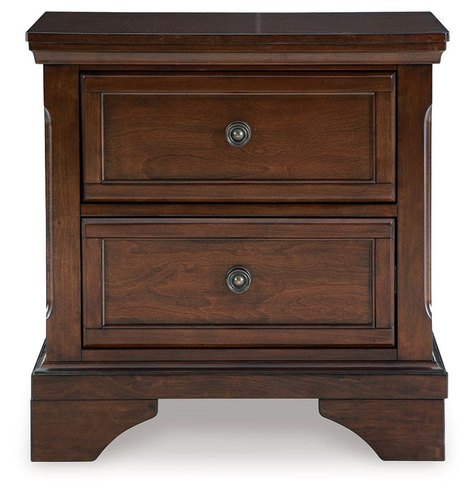 Trellington - Two Drawer Night Stand - Brown