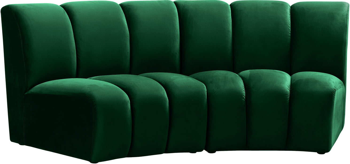 Infinity - 2 Piece Velvet Modular Sectional