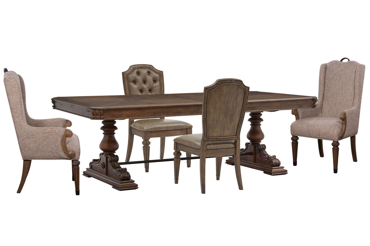 Durango - Extendable Trestle Dining Table Set