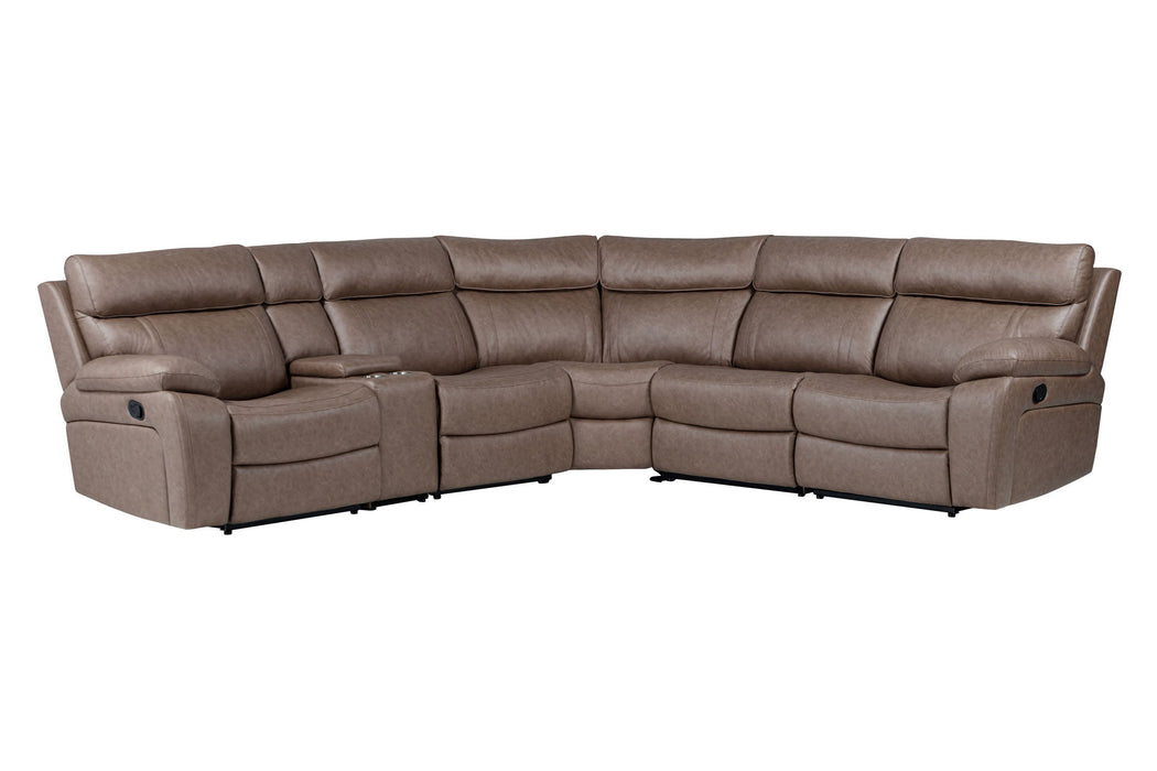 Theon - Modular Manual Reclining Sectional And Entertainment Console