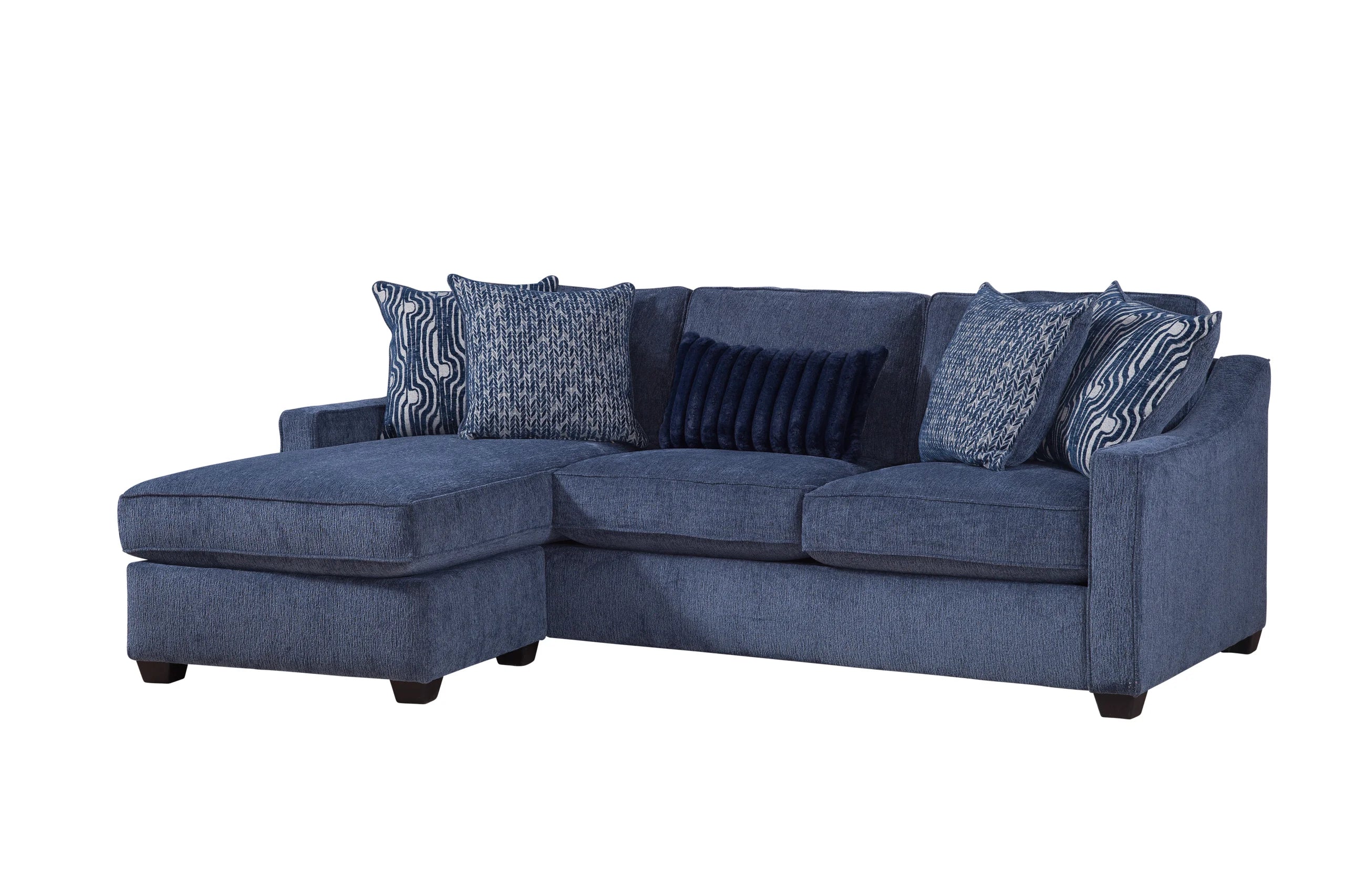 Bowmore Navy Sofa Chaise