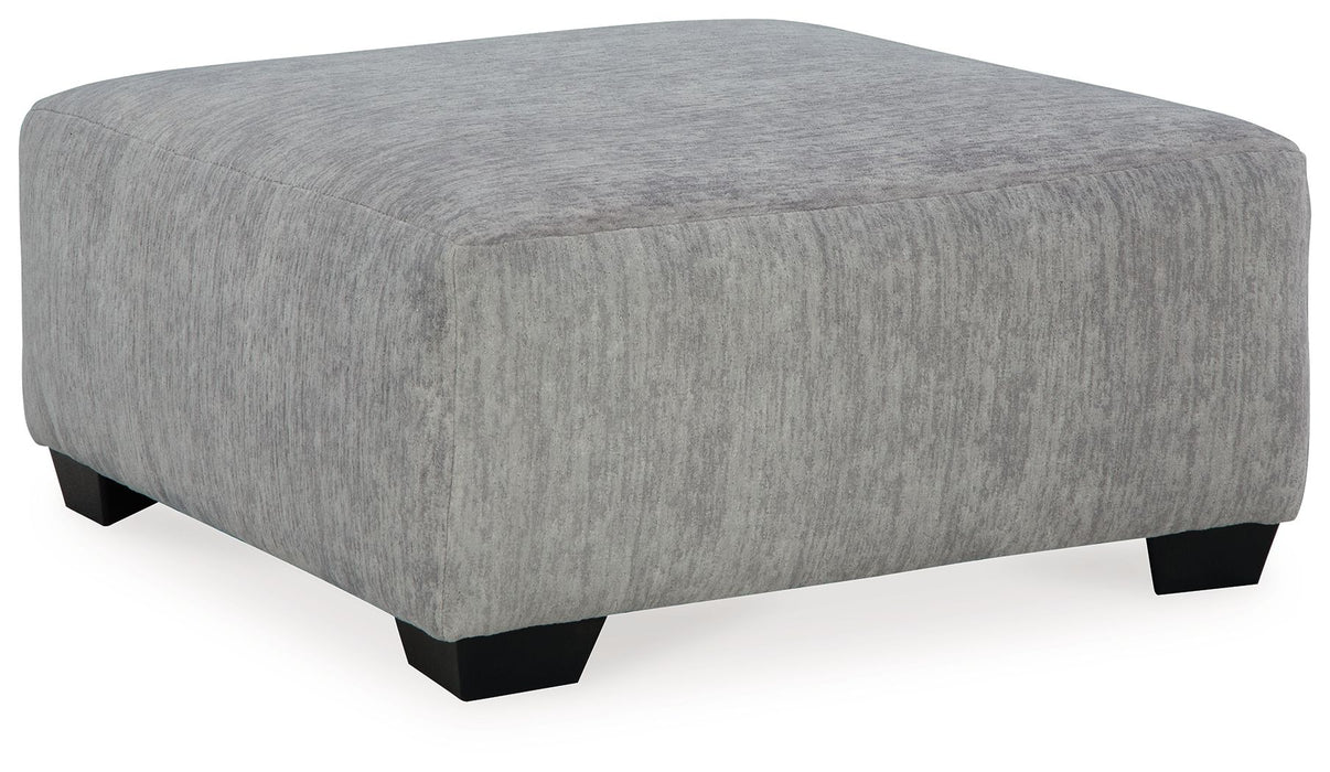 Pembrey - Pewter - Oversized Accent Ottoman