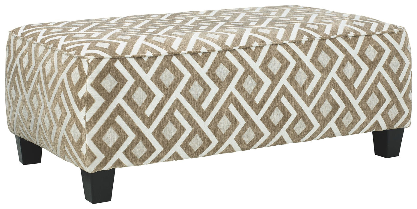 Dovemont - Oversized Accent Ottoman - Putty