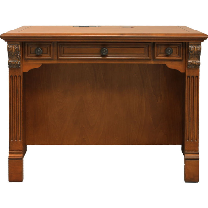 Huntington - Library Desk - Antique Vintage Pecan