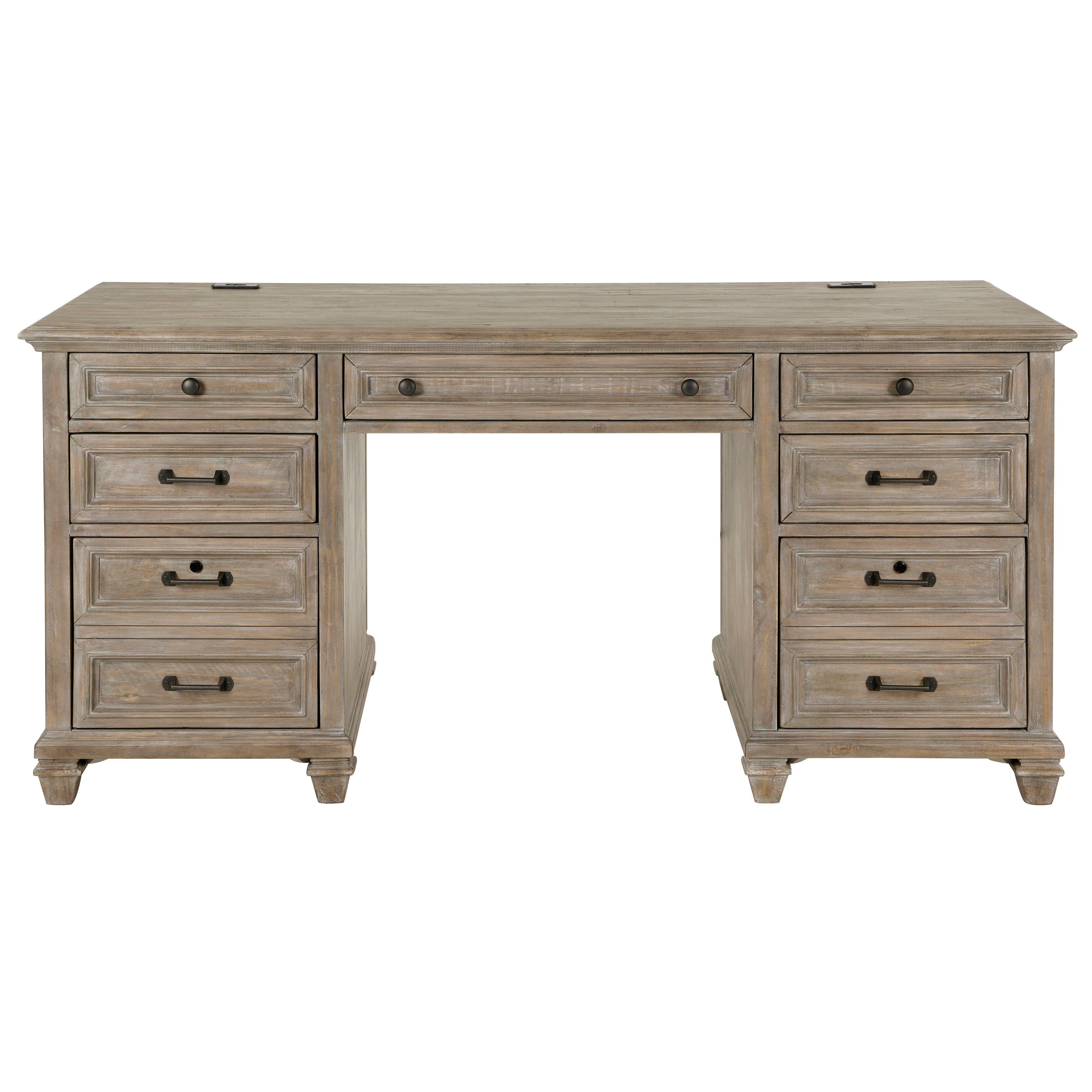 Lancaster - Executive Desk - Dove Tail Gray