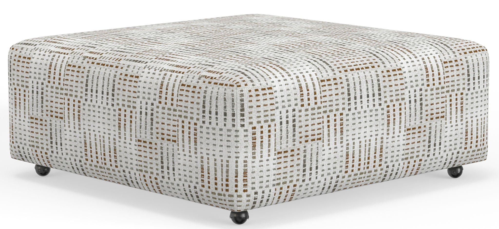 Kellen - Castered Cocktail Ottoman - Morocco