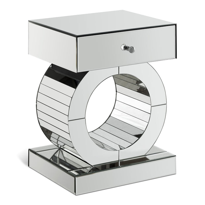 Jocelyn - End Table - Pearl Silver