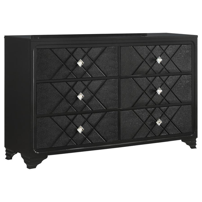 Penelope - 6-Drawer Dresser - Midnight Star