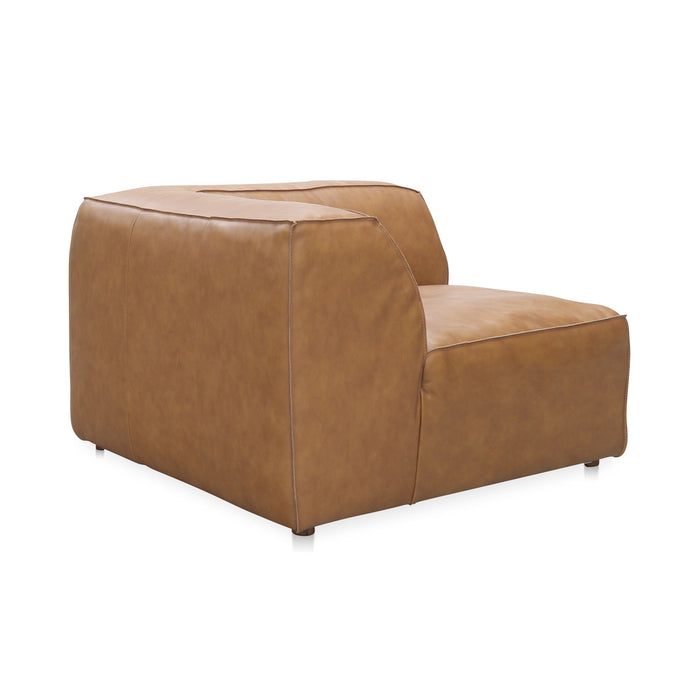 Form - Leather Corner Chair - Sonoran Tan