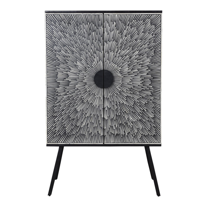 Sunburst - Wine Cabinet - Charcoal