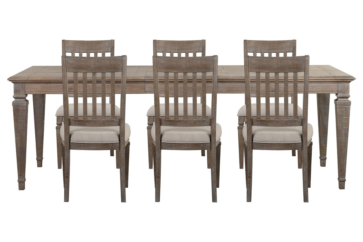 Lancaster - 7 Piece Extendable Rectangular Dining Table Set