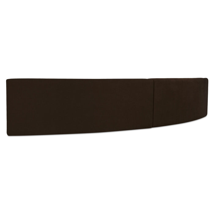 Naomi - 2 Piece Concave Modular Sectional - Dark Brown