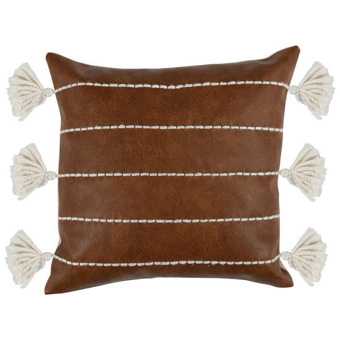 La Dolce Vita - DV Ezekiel Vegan Leather Pillow - Brown