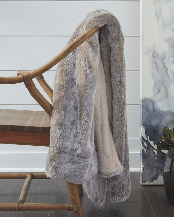 Raegan - Throw (Set of 3) - Gray / Tan