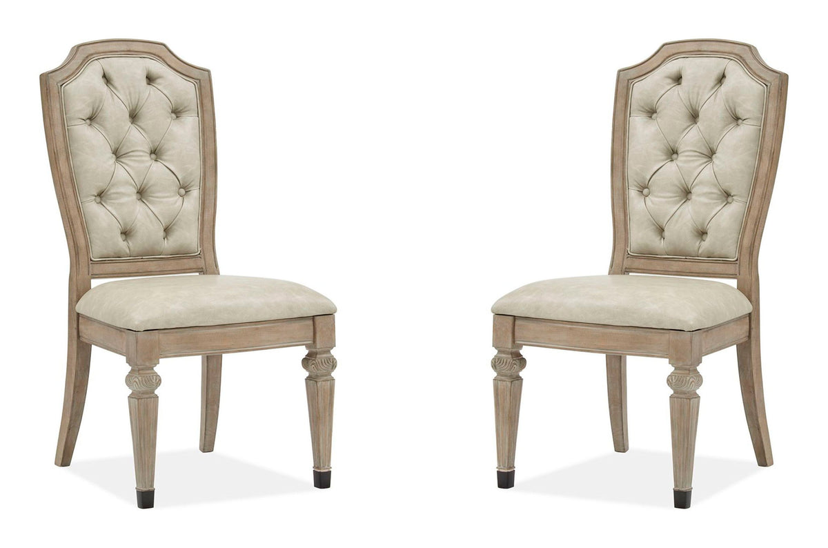 Marisol - Dining Side Chair With Upholstered Seat and Back (Set of 2) - Fawn
