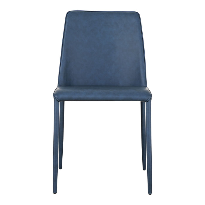 Nora - Vegan Leather Dining Chair (Set of 2) - Ocean Cavern Gray