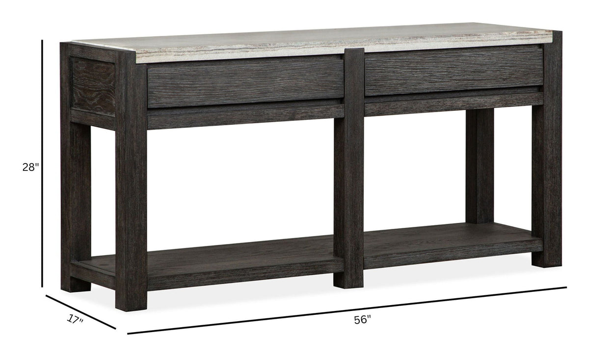 Plum Creek - Rectangular Sofa Table - Ravenwood Black