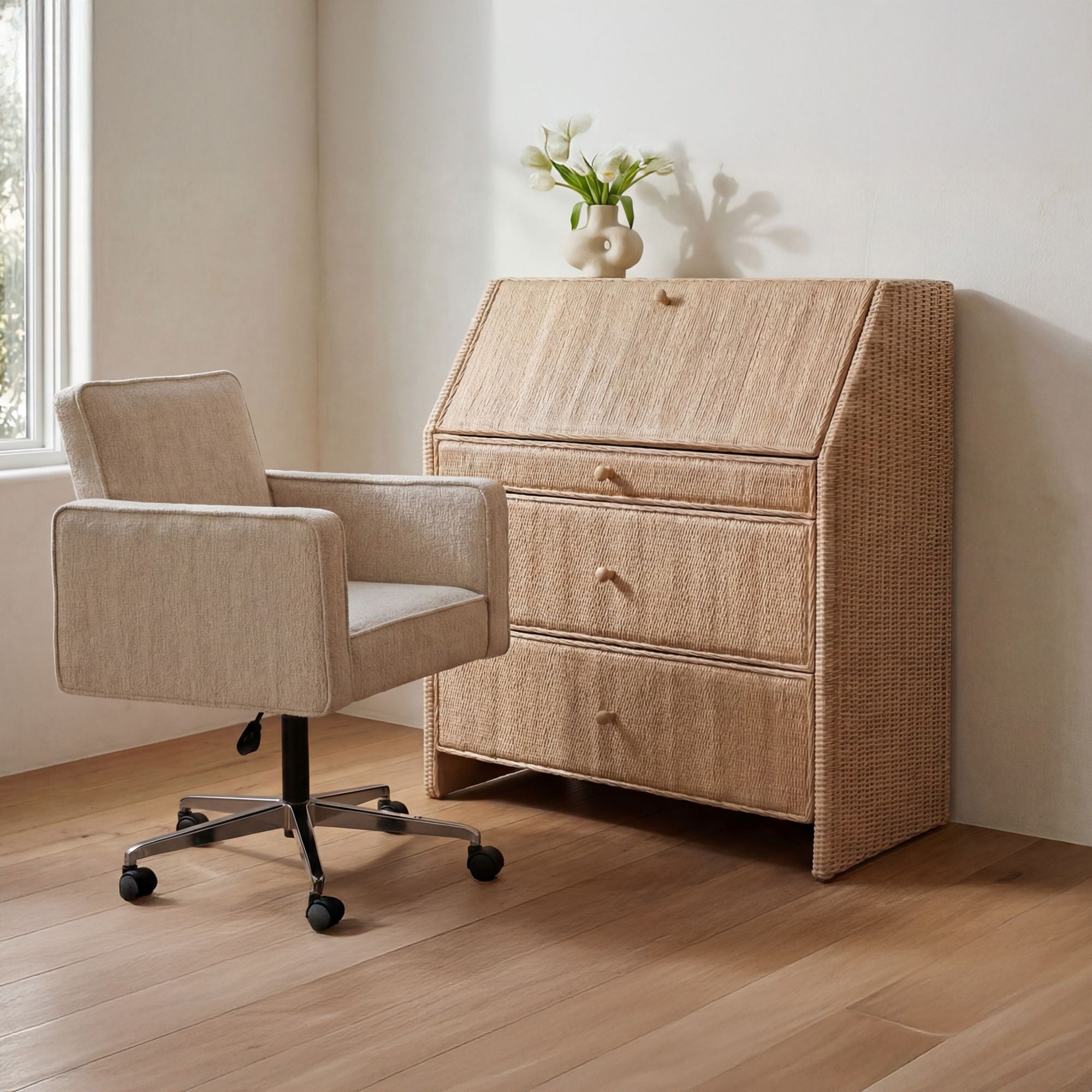 Margot - Secretary Desk - Natural