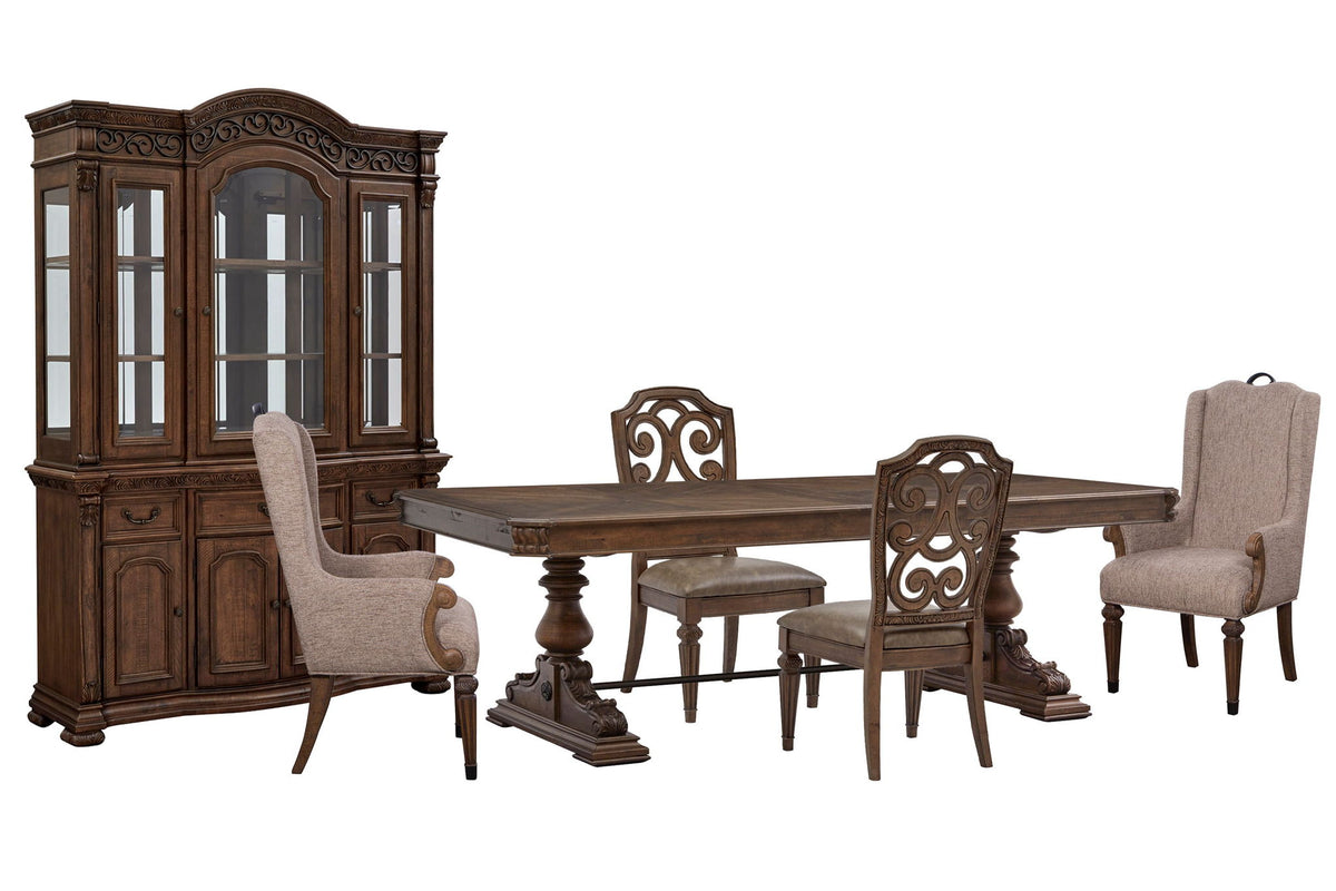 Durango - Extendable Trestle Dining Table Set