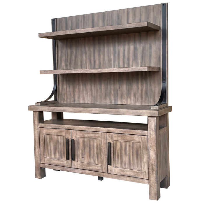 Lodge Dining - Buffet and Bar Display Hutch - Siltstone