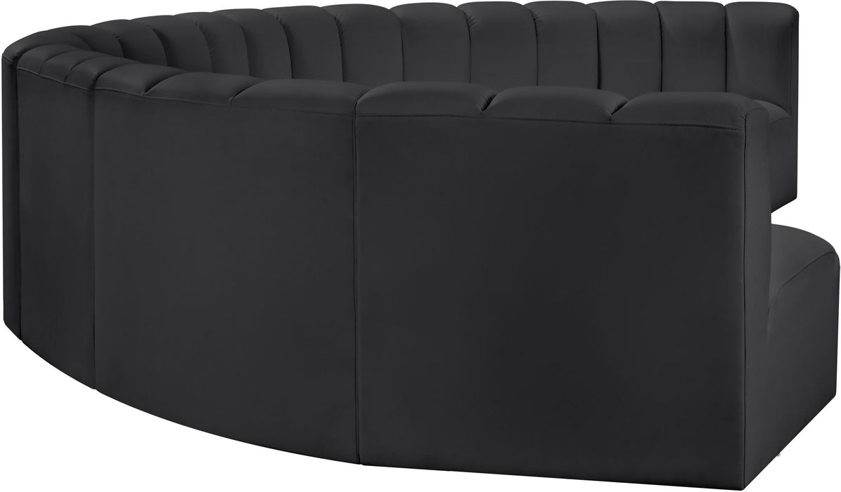 Arc - Faux Leather 8 Piece U-Shaped Modular Sofa