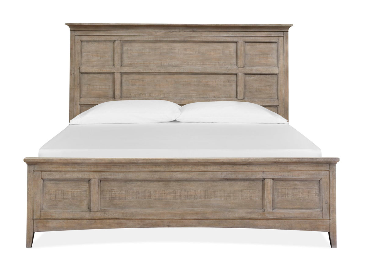 Paxton Place - Complete Panel Bed With Storage Rails